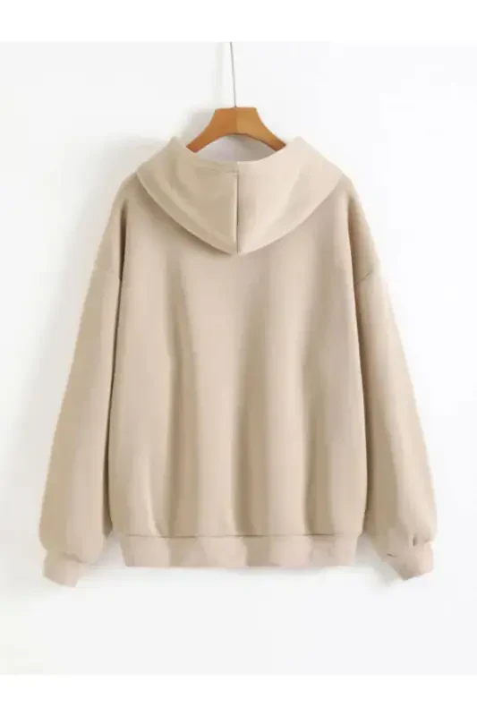 hila moda Modern design plus size cardigan-BEIGE - 2