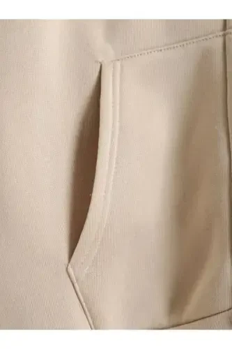 hila moda Modern design plus size cardigan-BEIGE - 6