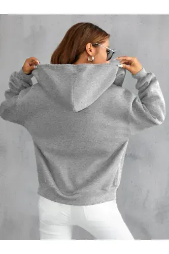 hila moda Modern design plus size cardigan-gray - 3