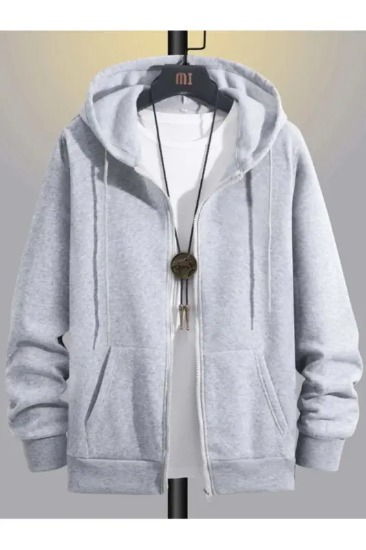 hila moda Modern design plus size cardigan-gray - 1