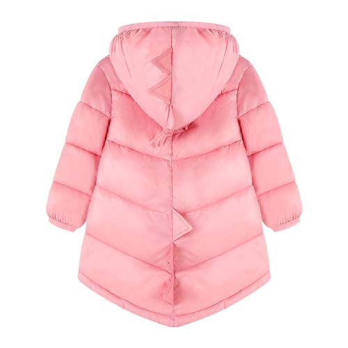 HILEELANG Baby Toddler Boy Girl Winter Dinosaur Hooded Puffer Jackets Coats Warm Zip-UP Padded Outerwear - 2