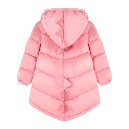 HILEELANG Baby Toddler Boy Girl Winter Dinosaur Hooded Puffer Jackets Coats Warm Zip-UP Padded Outerwear - 2