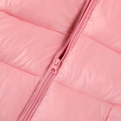 HILEELANG Toddler Kids Dinosaur Hooded Puffer Jacket Lightweight Warm Quilted Coat Outerwear for Fall and Mild Winter - 2