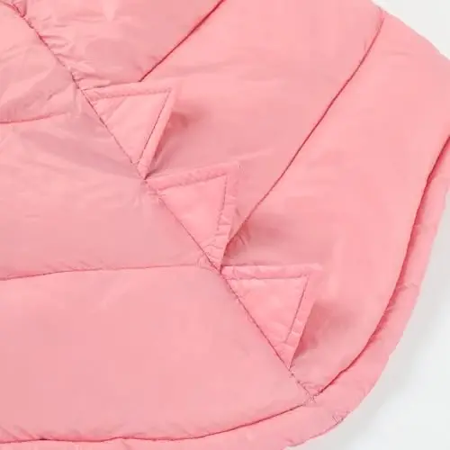 HILEELANG Toddler Kids Dinosaur Hooded Puffer Jacket Lightweight Warm Quilted Coat Outerwear for Fall and Mild Winter - 3