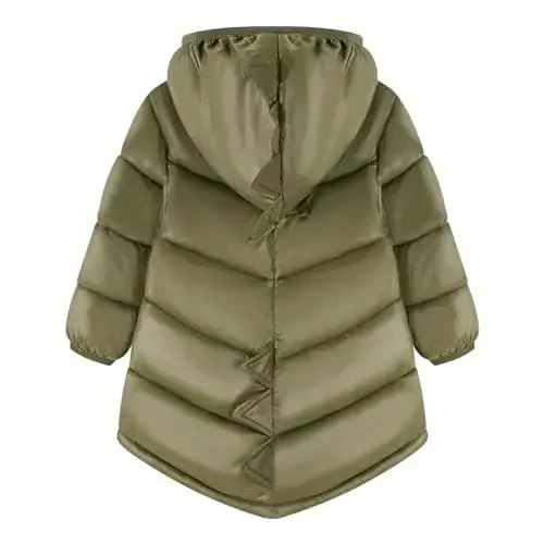 HILEELANG Bolalar uchun dinozavrli kapushonli puffer kurtka Yengil Issiq paxtali palto Kuz va yumshoq qish uchun ustki kiyim - 2