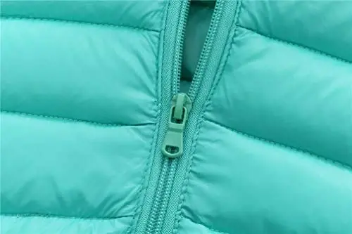 HILEELANG Kids Boy Girl Winter Hooded Puffer Jackets Coats Light Weight Padded Outerwear - 9