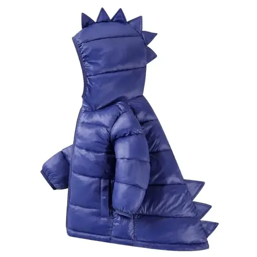 HILEELANG Kids Boy Girl Winter Hooded Puffer Jackets Coats Light Weight Padded Outerwear 