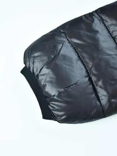 HILEELANG Kids Boy Girl Winter Hooded Puffer Jackets Coats Light Weight Padded Outerwear - 4