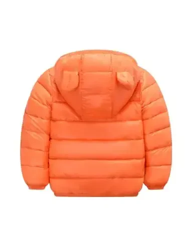 HILEELANG Kids Boy Girl Winter Hooded Puffer Jackets Coats Light Weight Padded Outerwear - 2