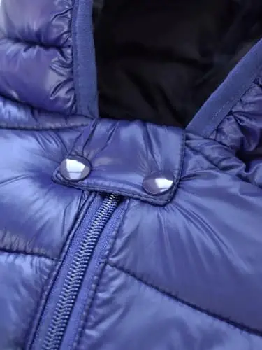 HILEELANG Kids Boy Girl Winter Hooded Puffer Jackets Coats Light Weight Padded Outerwear - 9