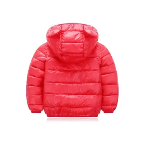 HILEELANG Kids Boy Girl Winter Hooded Puffer Jackets Coats Light Weight Padded Outerwear - HILEELANG (1)