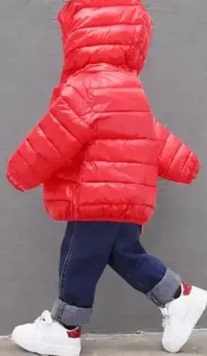 HILEELANG Kids Boy Girl Winter Hooded Puffer Jackets Coats Light Weight Padded Outerwear - 4