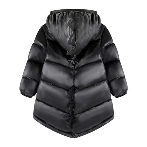 HILEELANG Kids Boy Girl Winter Hooded Puffer Jackets Coats Light Weight Padded Outerwear - HILEELANG (1)