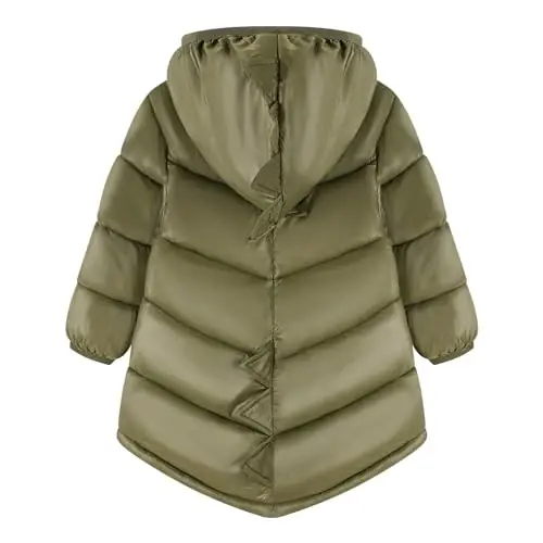 HILEELANG Toddler Kids Dinosaur Hooded Puffer Jacket Lightweight Warm Quilted Coat Outerwear for Fall and Mild Winter - HILEELANG (1)