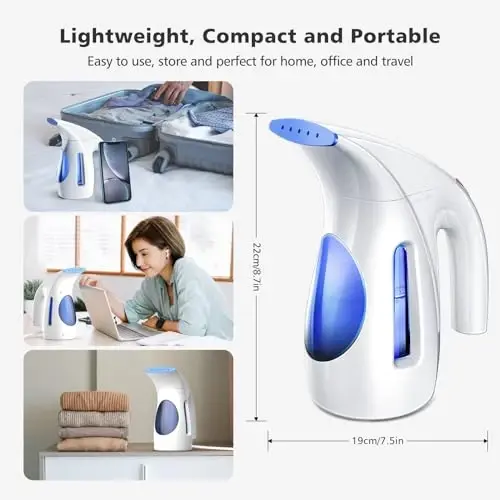 HiLIFE Steamer for Clothes, Portable Handheld Design, 240ml Big Capacity, 700W, Strong Penetrating Steam, Removes Wrinkle, for Home, Office(ONLY FOR 120V) - 5