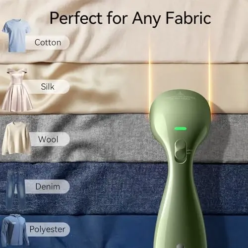 HiLIFE Steamer for Clothes, 1100W Clothes Steamer, Fast Wrinkle Removal with Large 300ml Tank, Ideal for All Fabrics, Easy to Use, Compact and Portable Travel Garment Steamer - HILIFE (1)