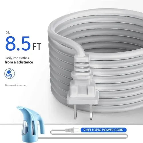 HiLIFE Steamer for Clothes, Portable Handheld Design, 240ml Big Capacity, 700W, Strong Penetrating Steam, Removes Wrinkle, for Home, Office(ONLY FOR 120V) (Sky Blue) - 6