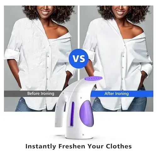 HiLIFE Steamer for Clothes, Portable Handheld Design, 240ml Big Capacity, 700W, Strong Penetrating Steam, Removes Wrinkle, for Home, Office and Travel(ONLY FOR 120V) - 3