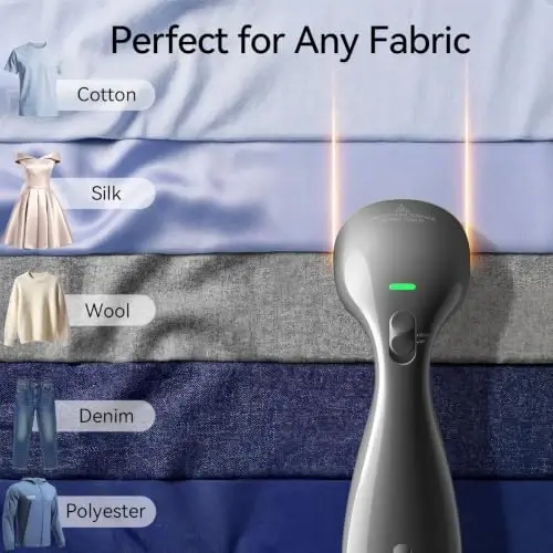 HiLIFE Steamer for Clothes, 1100W Handheld Portable Steamer, 120V Only | 1100W powerful steam, 30S fast heat-up, 300ml tank, leak-proof design for easy wrinkle removal at home or while traveling. - 3