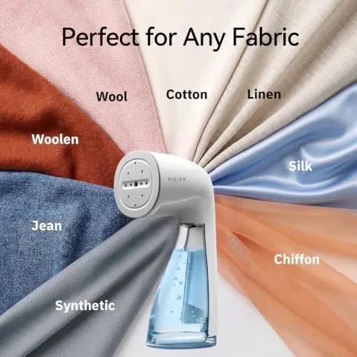 HiLIFE Steamer for Clothes, 1100W Handheld Portable Steamer, 120V Only | 1100W powerful steam, 30S fast heat-up, 300ml tank, leak-proof design for easy wrinkle removal at home or while traveling. - 3