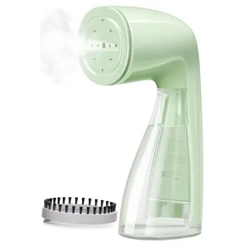 HiLIFE Steamer for Clothes, 1100W Handheld Portable Steamer, 120V Only | 1100W powerful steam, 30S fast heat-up, 300ml tank, leak-proof design for easy wrinkle removal at home or while traveling. - 1