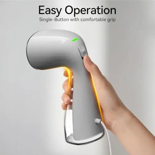 HiLIFE Steamer for Clothes, 1100W Handheld Portable Steamer, 120V Only | 1100W powerful steam, 30S fast heat-up, 300ml tank, leak-proof design for easy wrinkle removal at home or while traveling. - 6