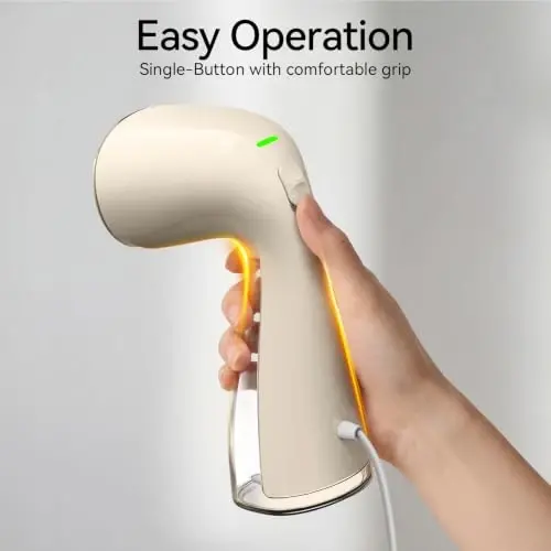 HiLIFE Steamer for Clothes, 1100W Handheld Portable Steamer, 120V Only | 1100W powerful steam, 30S fast heat-up, 300ml tank, leak-proof design for easy wrinkle removal at home or while traveling. - 6