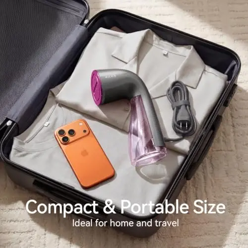 HiLIFE Steamer for Clothes, 1100W Handheld Portable Steamer, 120V Only | 1100W powerful steam, 30S fast heat-up, 300ml tank, leak-proof design for easy wrinkle removal at home or while traveling. - 5