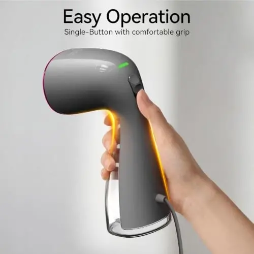 HiLIFE Steamer for Clothes, 1100W Handheld Portable Steamer, 120V Only | 1100W powerful steam, 30S fast heat-up, 300ml tank, leak-proof design for easy wrinkle removal at home or while traveling. - 6
