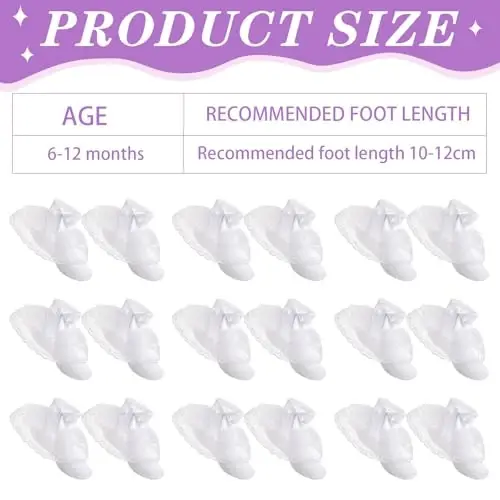 Hillban 9 Pairs Baby Lace Socks Girls' Ruffle Socks for Newborn Infants Princess Frilly Lace Cotton - 5