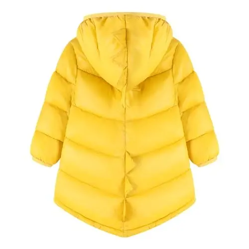 HILEELANG Toddler Kids Dinosaur Hooded Puffer Jacket Lightweight Warm Quilted Coat Outerwear for Fall and Mild Winter - HILEELANG (1)