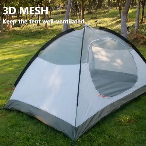 HILLMAN 1/2/3/4 Person Tents for Camping Instant Lightweight Backpacking Tents Easy Set Up Waterproof Family Camping Tent with Rainfly & Carry Bag Portable Dome Tent for Camping Hiking & Traveling - 3