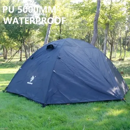 HILLMAN 1/2/3/4 Person Tents for Camping Instant Lightweight Backpacking Tents Easy Set Up Waterproof Family Camping Tent with Rainfly & Carry Bag Portable Dome Tent for Camping Hiking & Traveling - HILLMAN (1)