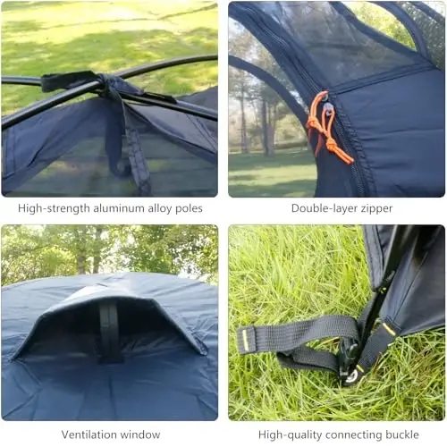 HILLMAN 1/2/3/4 Person Tents for Camping Instant Lightweight Backpacking Tents Easy Set Up Waterproof Family Camping Tent with Rainfly & Carry Bag Portable Dome Tent for Camping Hiking & Traveling - 6