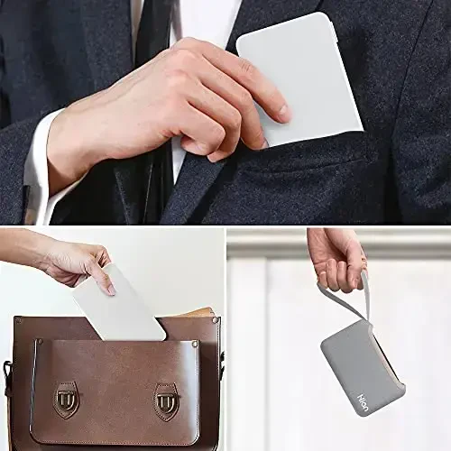 Hion Calculator,12-Digit Large Display Office Desk Calcultors with Erasable Writing Table,Rechargeable Hand held Multi-Function Mute Pocket Desktop Calculator for Basic Financial Home School (White) - 5