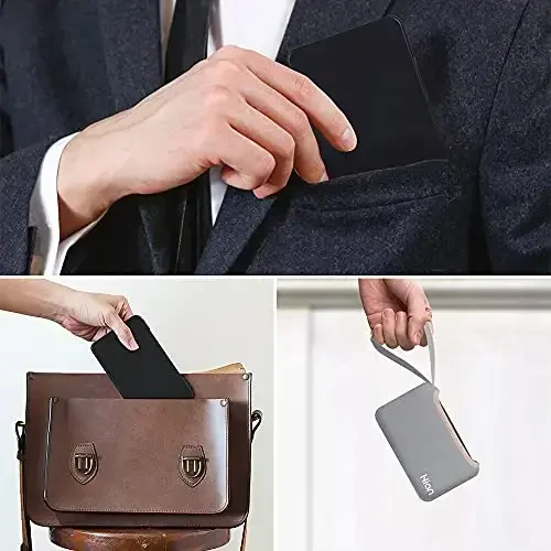 Hion Calculator,12-Digit Large Display Office Desk Calcultors with Erasable Writing Table,Rechargeable Hand held Multi-Function Mute Pocket Desktop Calculator for Basic Financial Home School,Black - 6