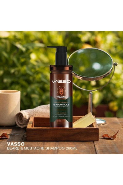 Hipster Viking Soqol va Mo'ylovga Qarshi Kepekka Qarshi Shampun 260 ml - VASSO MEN (1)