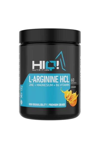 Hıq L-arginin HCl Sink Magniy B6 Vitamini 480g Apelsin Ta'mi - HIQ NUTRITION (1)