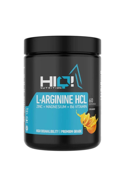 Hıq L-arginin HCl Sink Magniy B6 Vitamini 480g Apelsin Ta'mi - 1