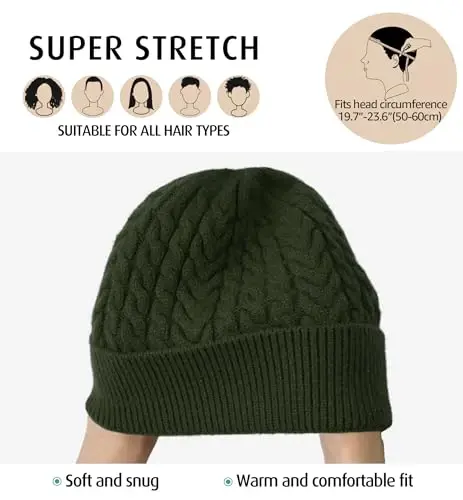 HiRui Knit Beanie Hats for Men Women Winter Hats Skull Caps Warm Classic Slouchy - 3