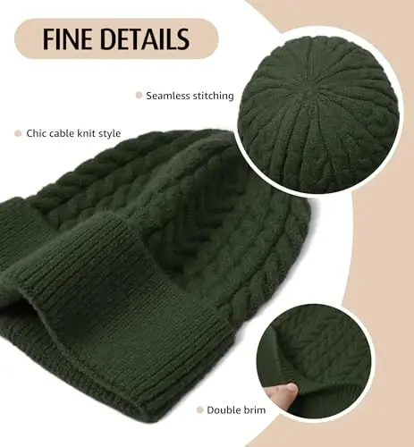 HiRui Knit Beanie Hats for Men Women Winter Hats Skull Caps Warm Classic Slouchy - 2