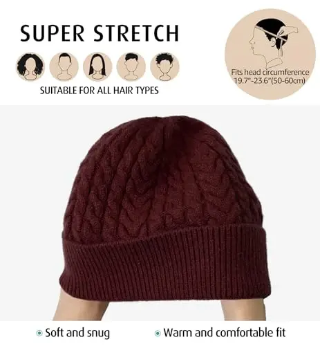 HiRui Knit Beanie Hats for Men Women Winter Hats Skull Caps Warm Classic Slouchy - 3