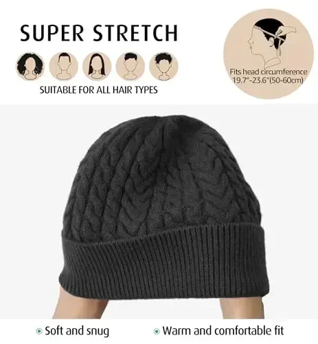 HiRui Knit Beanie Hats for Men Women Winter Hats Skull Caps Warm Classic Slouchy - 3