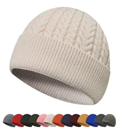 HiRui Knit Beanie Hats for Men Women Winter Hats Skull Caps Warm Classic Slouchy - HIRUI TECH