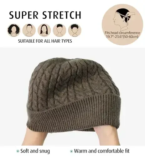 HiRui Knit Beanie Hats for Men Women Winter Hats Skull Caps Warm Classic Slouchy - 3