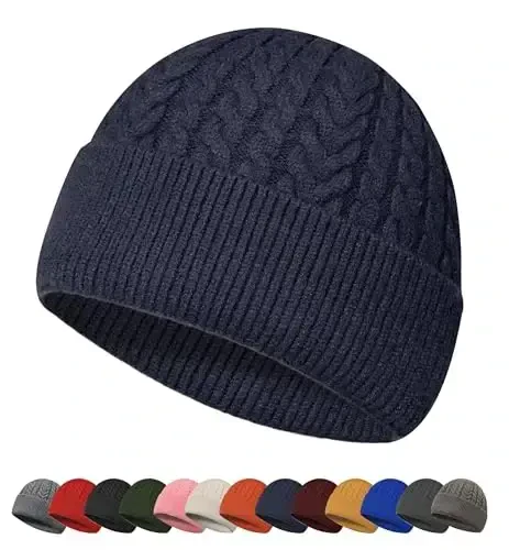 HiRui Knit Beanie Hats for Men Women Winter Hats Skull Caps Warm Classic Slouchy - HIRUI TECH