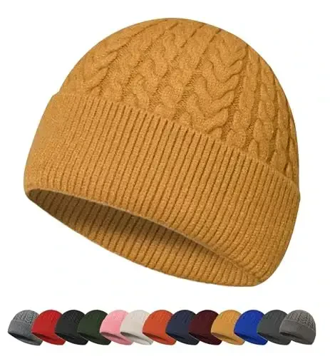 HiRui Knit Beanie Hats for Men Women Winter Hats Skull Caps Warm Classic Slouchy - 6
