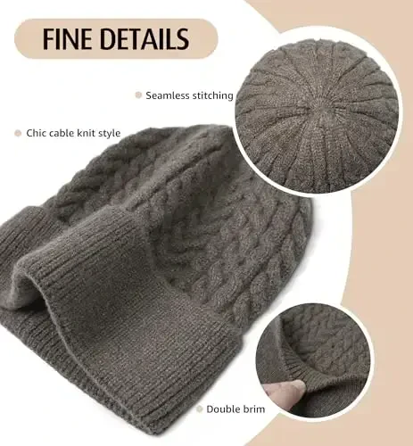 HiRui Knit Beanie Hats for Men Women Winter Hats Skull Caps Warm Classic Slouchy - 2