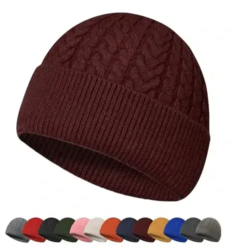 HiRui Knit Beanie Hats for Men Women Winter Hats Skull Caps Warm Classic Slouchy - HIRUI TECH
