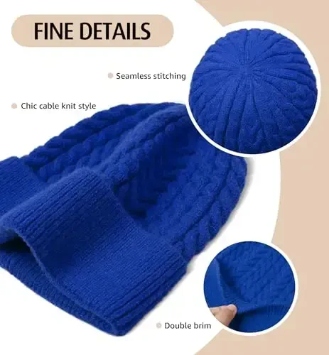 HiRui Knit Beanie Hats for Men Women Winter Hats Skull Caps Warm Classic Slouchy - 2
